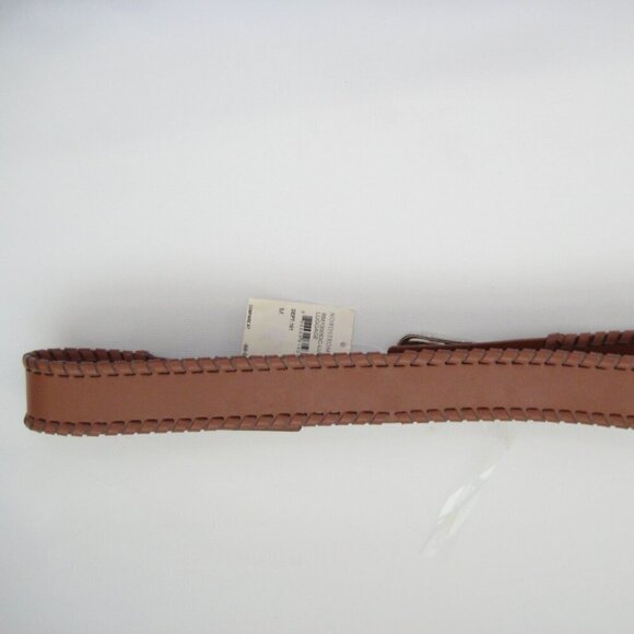 Rebecca Minkoff Size Medium Brown Leather Belt Silver Buckles New NWT main image 3